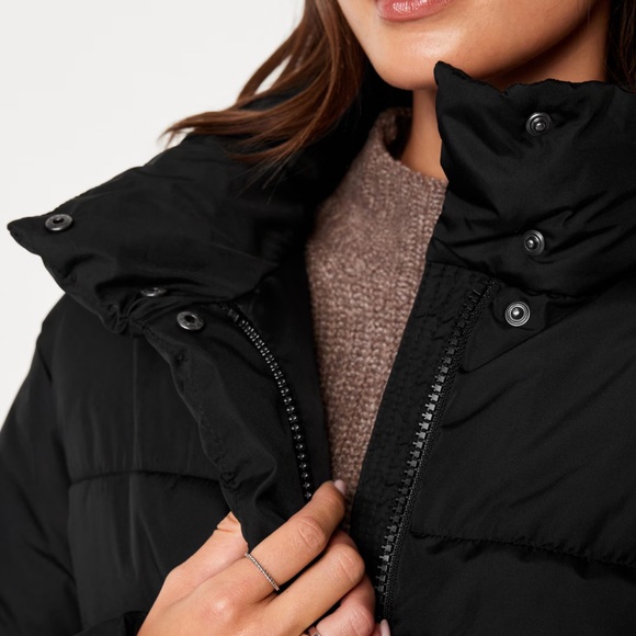 NWT OLD NAVY Quilted Puffer Jacket COLOR BLACK JACK - Picture 5 of 7